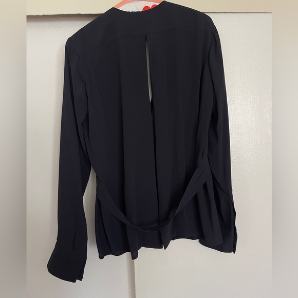 Helmut Lang split back silk blend blouse - Picture 5 of 8